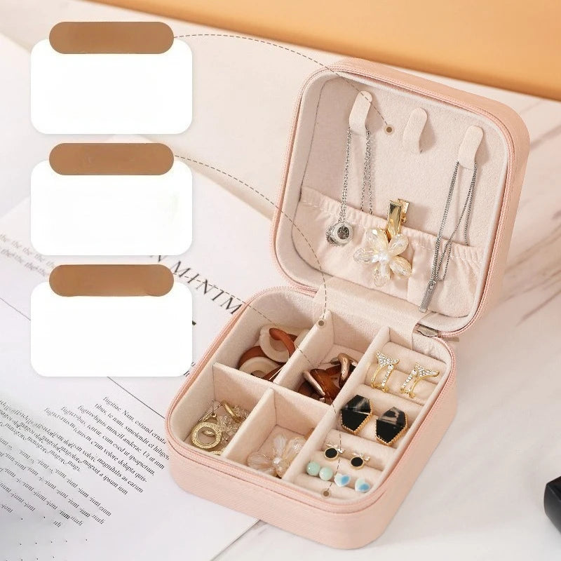 Box Ladies Travel Leather Jewelry BoX