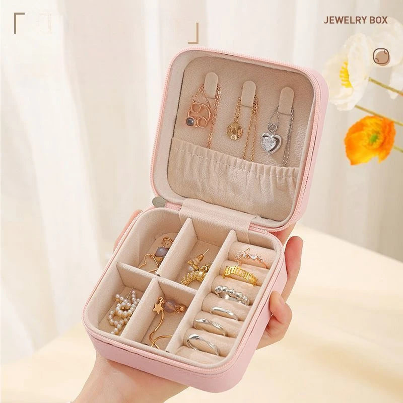Box Ladies Travel Leather Jewelry BoX