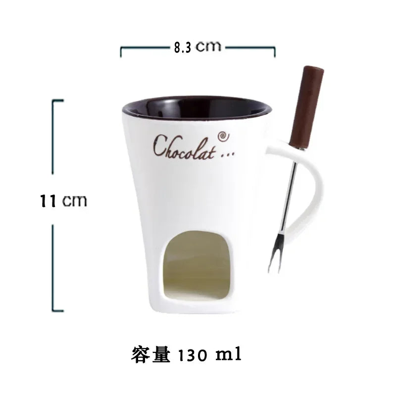 130ML  Candle Cup Cheese Chocolate Melting   Coffee Mug