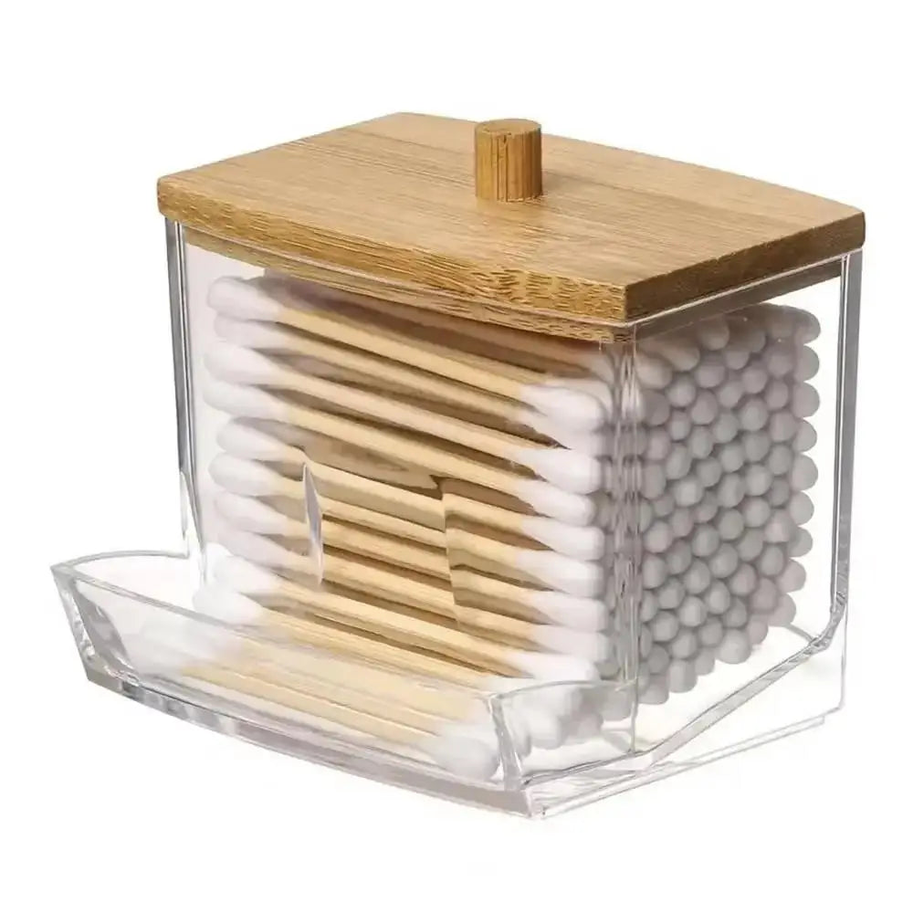 Box Acrylic Jar Makeup Organizer Cotton .